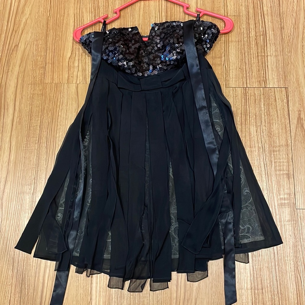 Black Sequin Express Dress